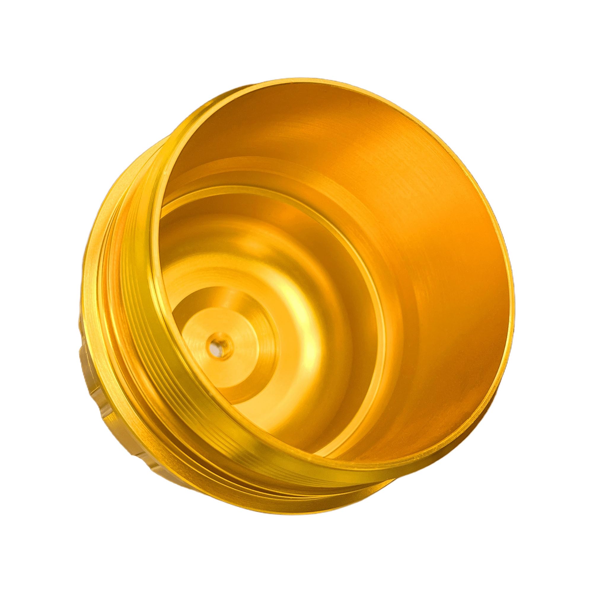 iFJF 134001 Gold Fuel Filter Billet Aluminum Housing Cap for 2017-2024 GM Duramax 6.6L L5P Chevy Silverado/GMC Sierra 2500HD 3500HD