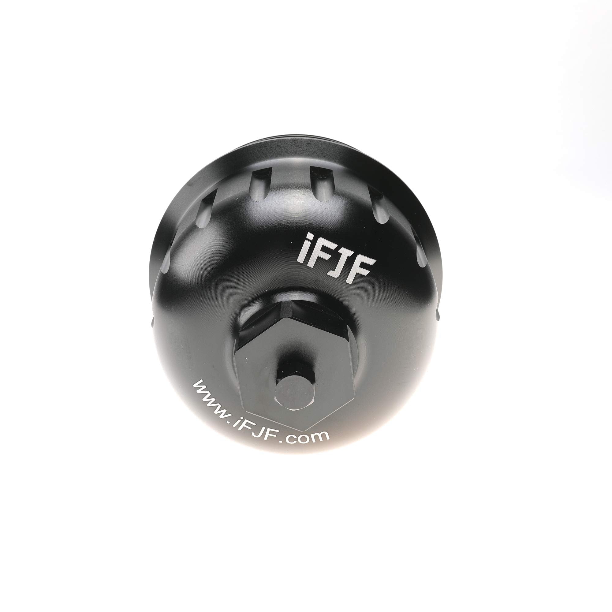 iFJF 134001 Black Fuel Filter Billet Aluminum Housing Cap for 2017-2024 GM Duramax 6.6L L5P Chevy Silverado/GMC Sierra 2500HD 3500HD