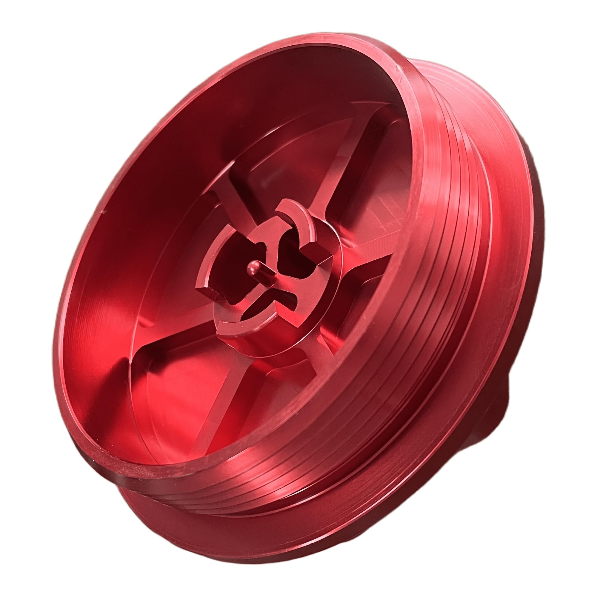 iFJF Red F81Z9G270BA Fuel Filter Billet Aluminum Cap for Powerstroke 7.3L V8 1999-2003 F250-F550 Super Duty 2000-2003 Excursion
