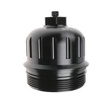 iFJF 134001 Fuel Filter Housing Cap for 2017+ GM Duramax 6.6L L5P Billet Aluminum with Drain Plug (Black)