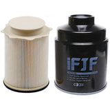 iFJF Fuel Filter Water Separator Set for Dodge Ram 2500 3500 4500 5500 6.7L | 68197867AA 68157291AA